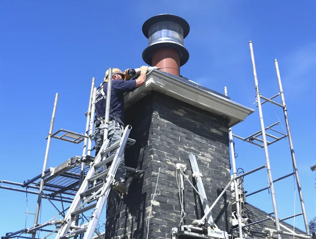 Sturdy chimney crown finished by Temescal Valley Chimney Sweep in Temescal Valley, CA