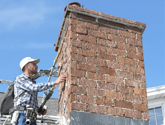 Brickwork for a chimney rebuild by Temescal Valley Chimney Sweep in Temescal Valley, CA