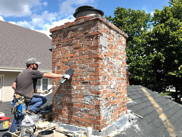 Completed chimney rebuild by Temescal Valley Chimney Sweep in Temescal Valley, CA