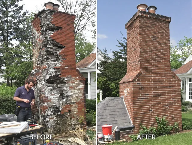 Temescal Valley Chimney Sweep performing a full chimney restoration in Temescal Valley, CA