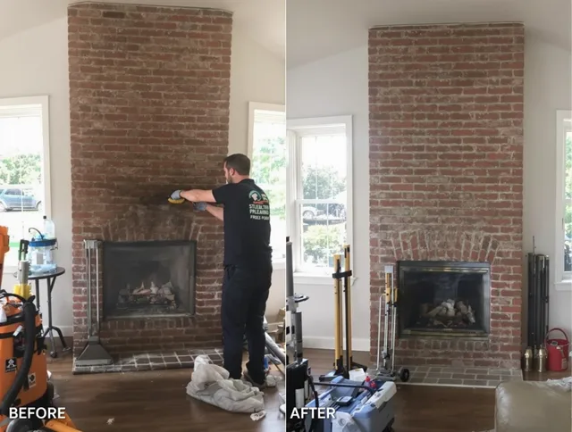 Finished chimney sweeping service by Temescal Valley Chimney Sweep in Temescal Valley, CA