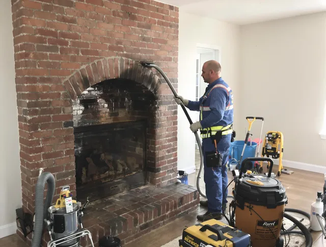 Temescal Valley Chimney Sweep expert performing detailed chimney sweep in Temescal Valley, CA