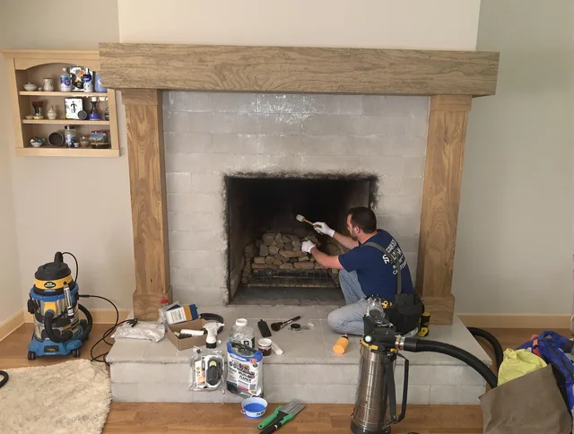 Detailed creosote removal process by Temescal Valley Chimney Sweep in Temescal Valley, CA