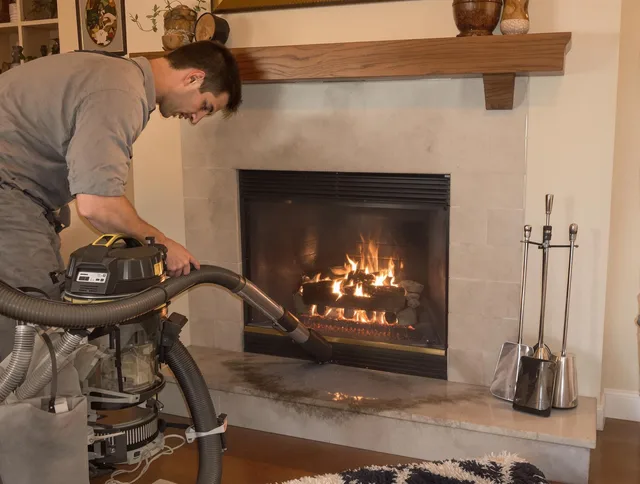 Routine fireplace upkeep by Temescal Valley Chimney Sweep in Temescal Valley, CA
