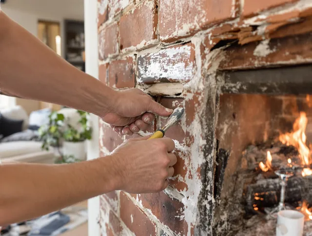 Routine fireplace repair by Temescal Valley Chimney Sweep in Temescal Valley, CA
